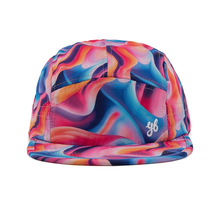 Yeah Buddy Art Series 2, liquid-swirl print running cap