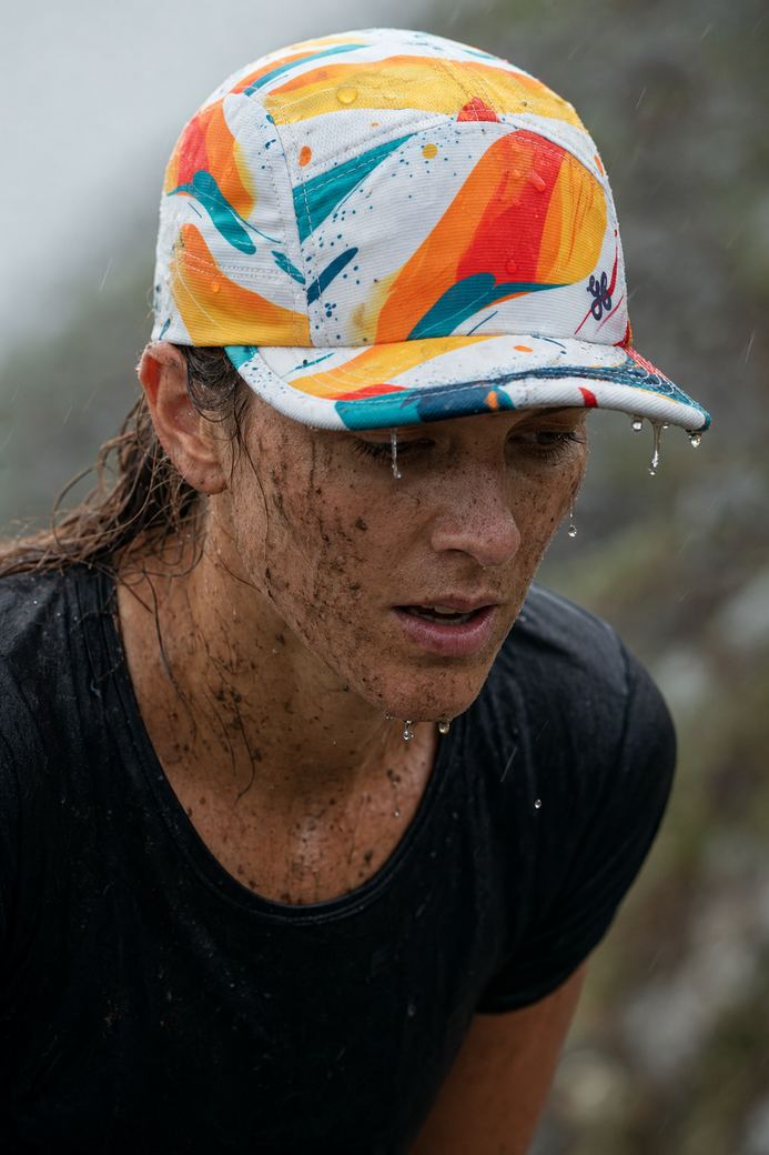 Art Series 1 running cap, worn on the run