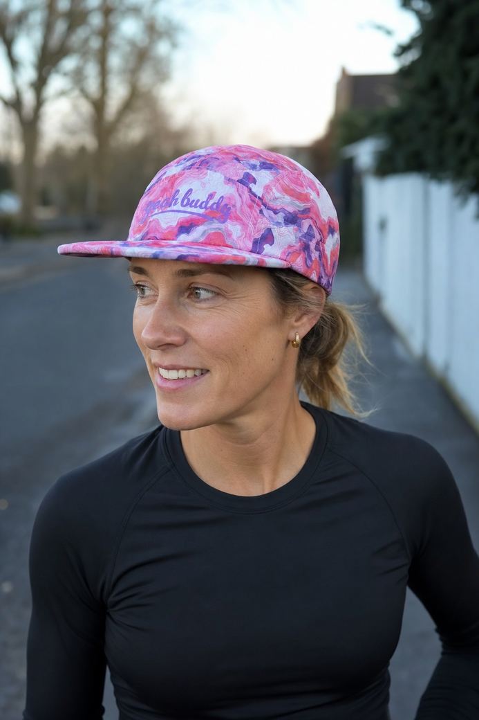 Art Series 58 running cap, worn on the run