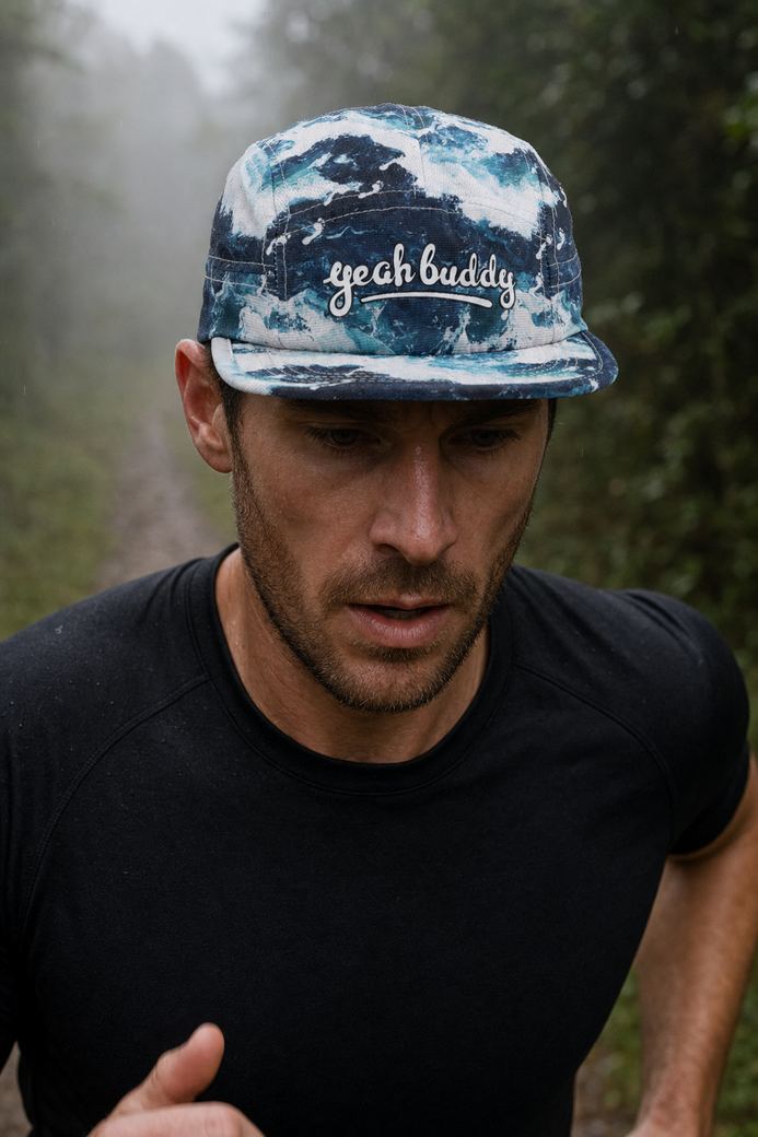 Spencer Thomas running cap, worn on the run