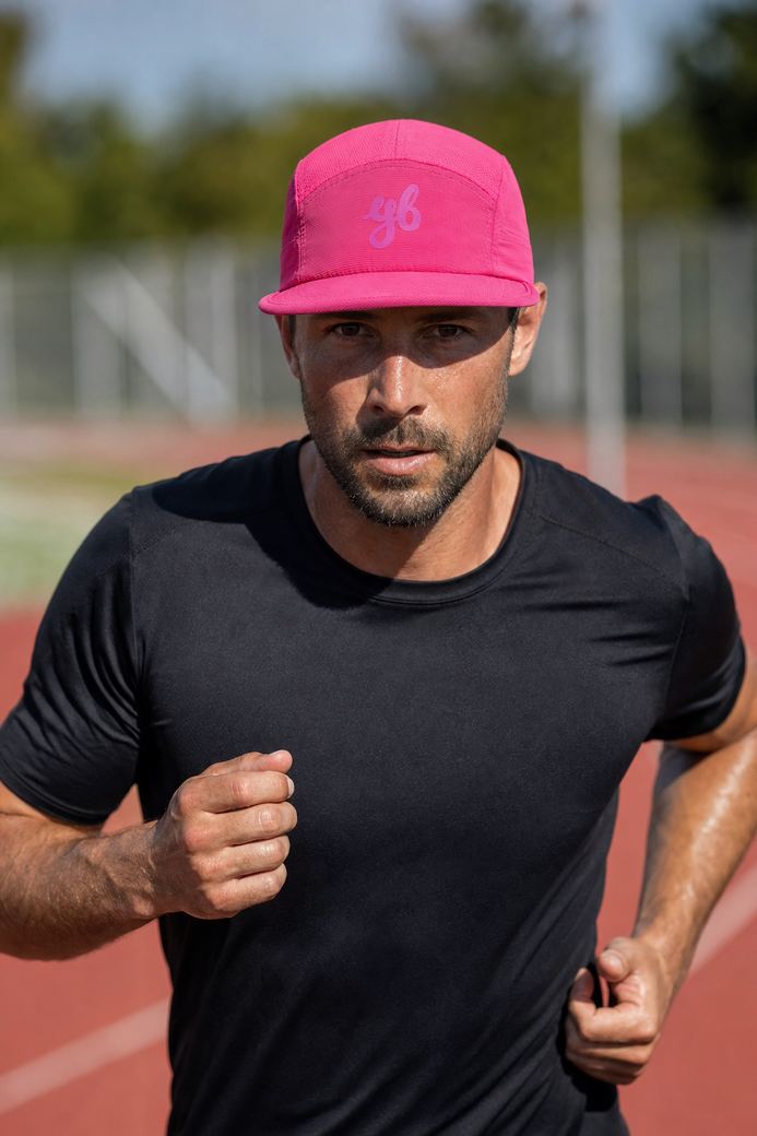 Bandicoot running cap, worn on the run