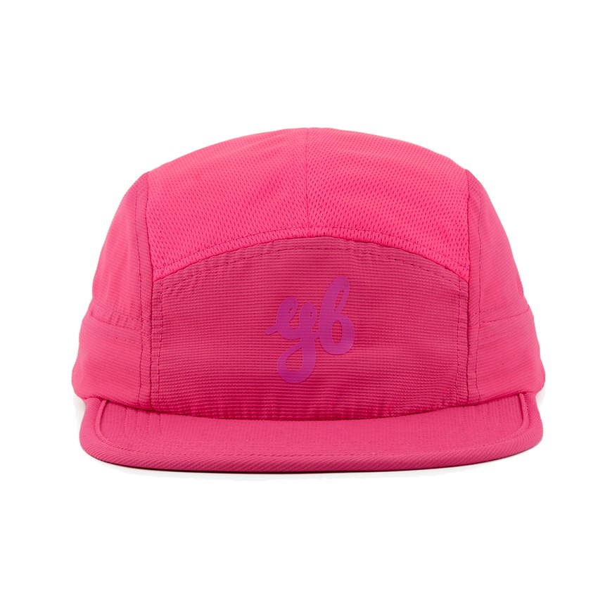 Yeah Buddy Bandicoot hot-pink five-panel running cap