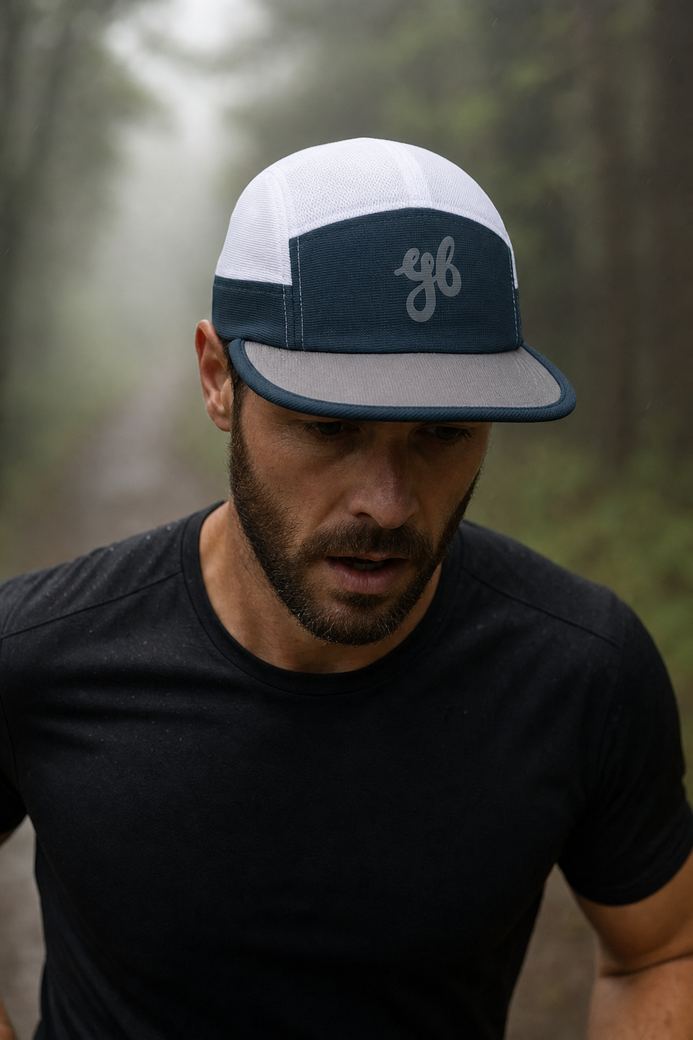 Shade running cap, worn on the run