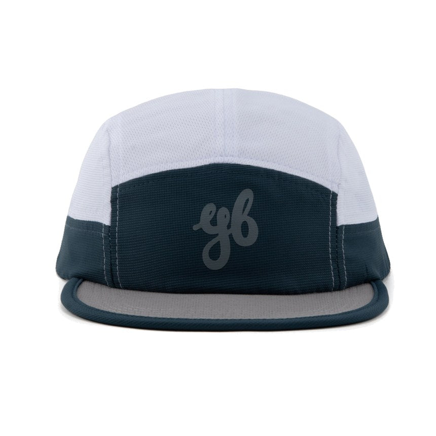 Yeah Buddy Shade navy and grey five-panel running cap